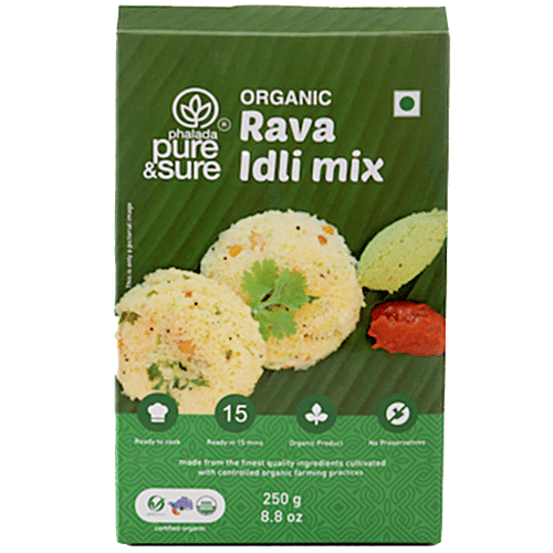 Phalada Pure & Sure Organic Rava Idli Mix|250 g