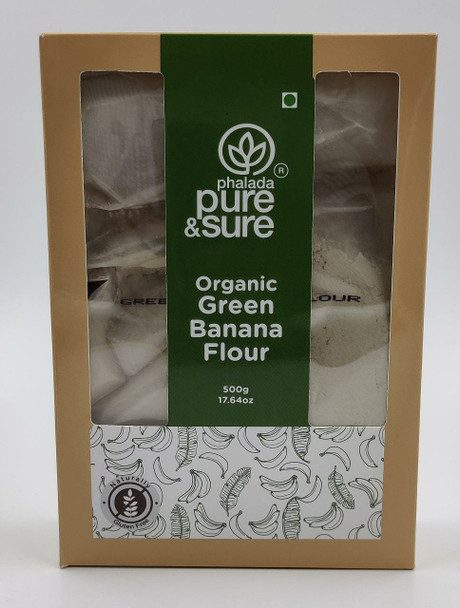 PHALADA PURE AND SURE Organic Green Banana Flour|500 g