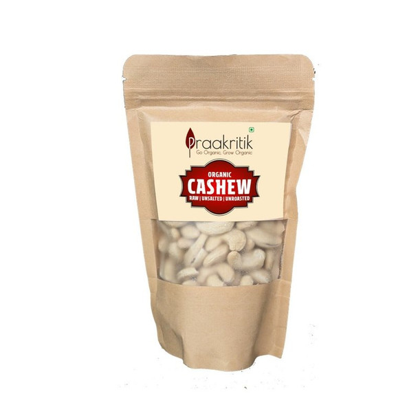 Praakritik Organic Cashews Raw Unsalted, Unroasted|200 g