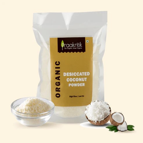 PRAAKRITIK Organic Dessicated Coconut|200 g
