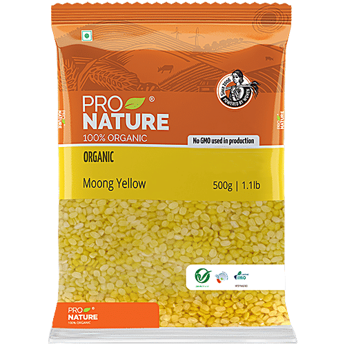 Pro Nature Organic Moong - Yellow|500 g