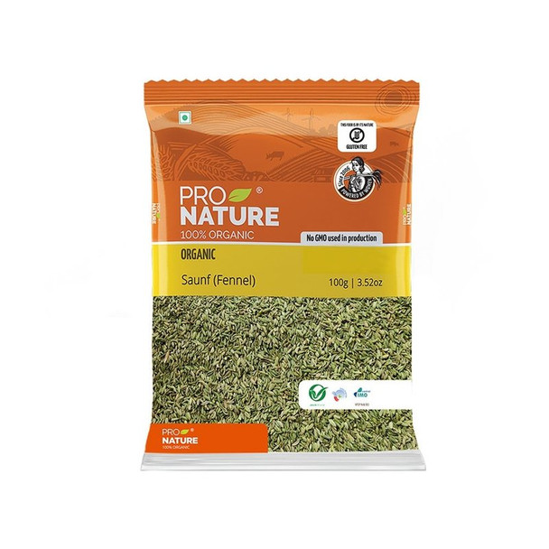 Pro Nature Organic Saunf Seeds|100 g