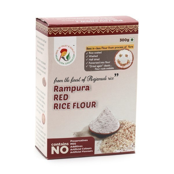 RAMPURA ORGANICS Red Rice Flour|300 g