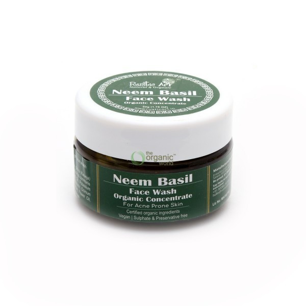 RUSTIC ART Organic Neem Basil Face Wash|100 ml