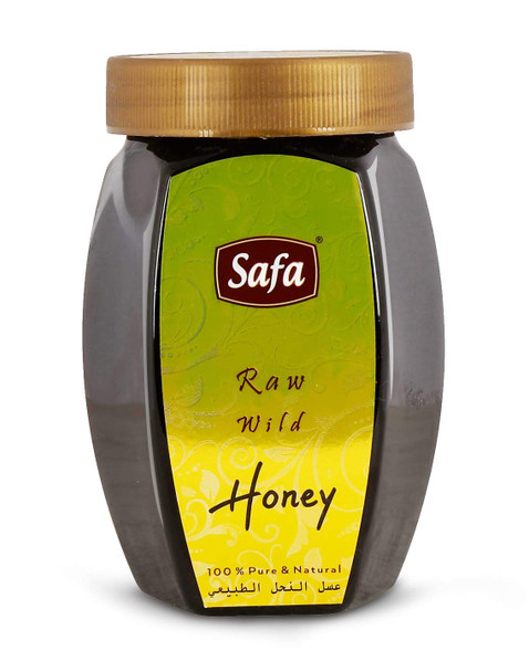 Safa Raw Wild Honey | Organic Honey Raw Unprocessed 100% Pure Natural | Vegetarian Unheated Fresh | No Added Preservatives and Colours | Raw Wild Honey Immunity Boosters For Adults And Children | 500g PET Jar
