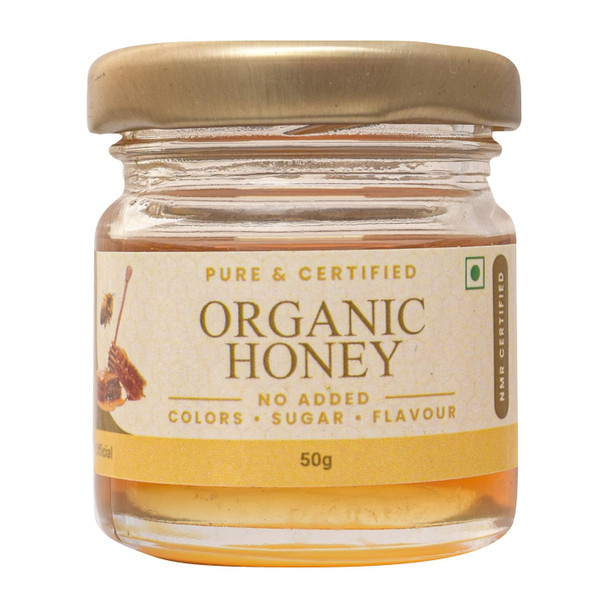 Shiva Organic Natural Nector Honey - 100% Natural Unrocessed I No Added Sugar, Flavour, Colour I Sourced Ethically from Natural Nector Hilly forest - Boost Energy, Immunity (Organic Honey, 30 g)