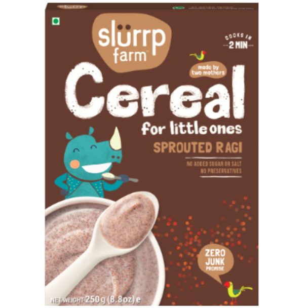 SLURRP FARM Cereal For Little Ones Organic Sprouted Ragi|250 g