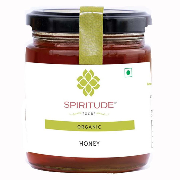Spiritude Organic Honey Raw Unprocessed - Pure & Homemade Organic Honey - 250ML - Pack of 1 - Homemade Organic Sehad