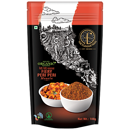 The Flavour Trail by Swani Made with Organic - Fiery Peri Peri Masala|100 g