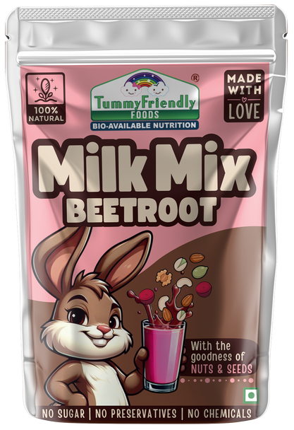 TUMMYFRIENDLY FOODS Foods Organic Beetroot Milk Mix Powder|100 g
