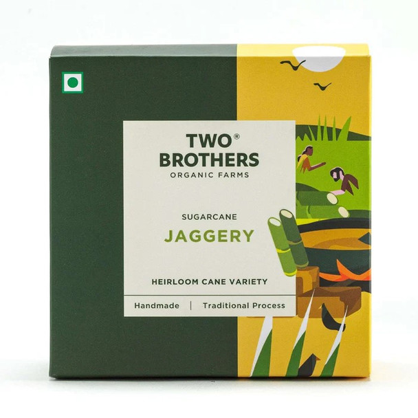 TWO BROTHERS ORGANIC FARMS Sugarcane Jaggery Block|900 g