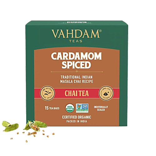 Vahdam Organic Masala Chai - Cardamom Spiced|30 g