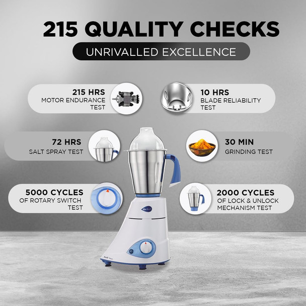 Preethi Platinum Mixer Grinder for Kitchen