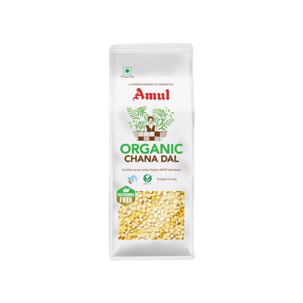 Amul Organic Chana Dal pack of 4 |500 g x 4|
