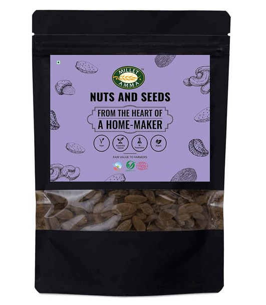 Millet Amma Organic Raisins (Dry Grapes) | Rich in Antioxidants & Source of Vitamins, Minerals | Helps in Strengthening The Bones & Boosting Immunity | 100% Vegan & Gluten Free |250gm|0.55 lbs