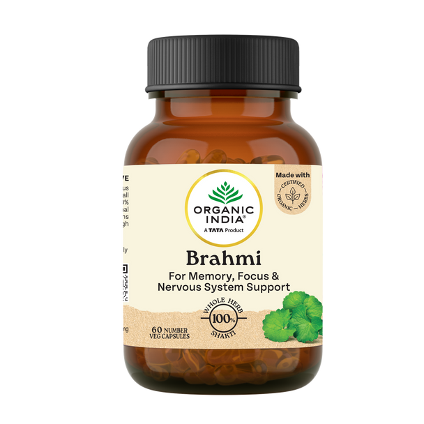 Organic India Brahmi 180 Cap |260gm|0.57 lbs
