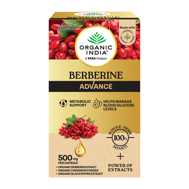 Organic India Berberine Advance 60 Cap |150gm|0.33 lbs