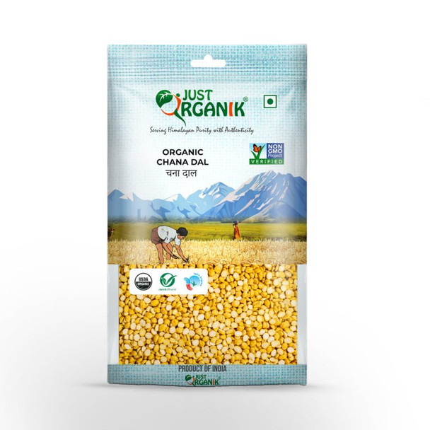 Organic Chana Dal by Just Organik|1000gm|2.2 lbs