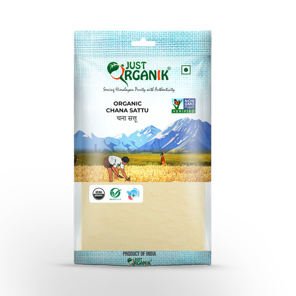Organic Chana Sattu by Just Organik|1000gm|2.2 lbs