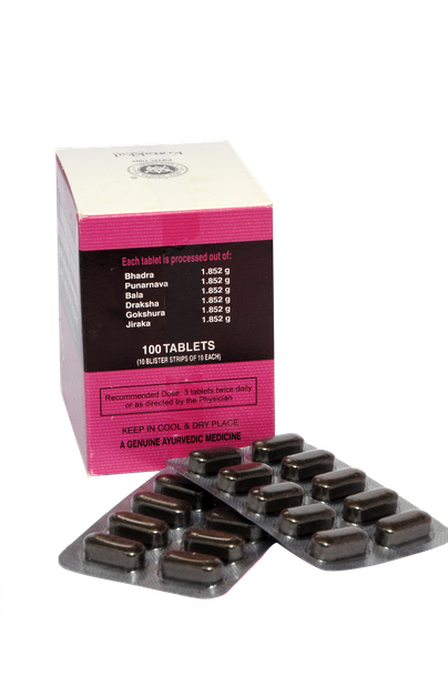 Bhadradi kwatham (Garbharakshakwatham) -Pack of 10 strips Tablet by Kottakkal Arya Vaidya Sala|50gm|0.11 lbs