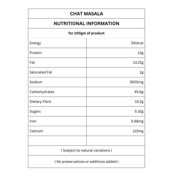 Organic Chat Masala by IKAI Organics|50gm|0.11 lbs