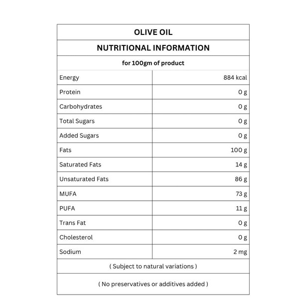 Organic Virgin Olive Oil by IKAI Organics|500gm|1.1 lbs