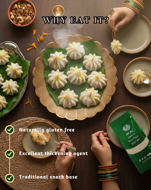 Organic Rice Flour by IKAI Organics|450gm|0.99 lbs