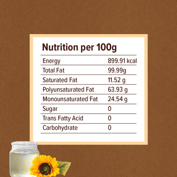Sunflower Oil by Conscious Food|500gm|1.1 lbs
