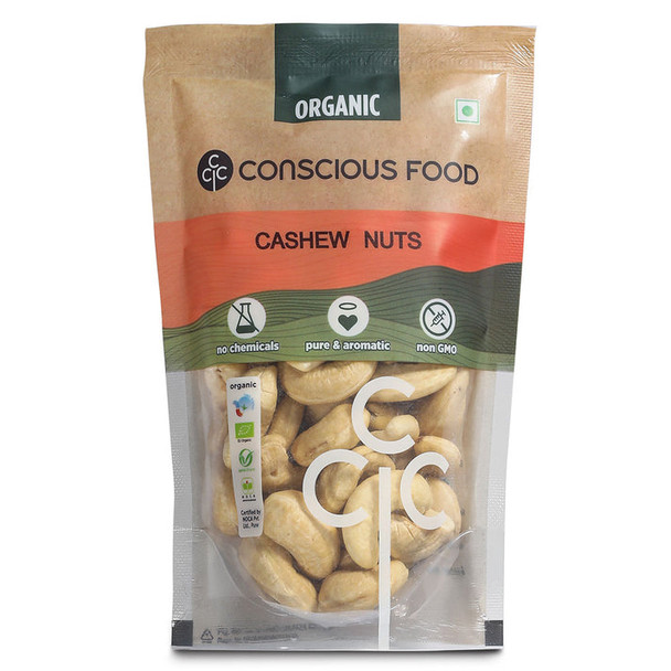 Cashews by Conscious Food|100gm|0.22 lbs