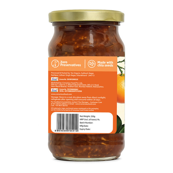 Orange Marmalade by Conscious Food|250gm|0.55 lbs