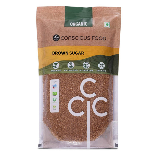 Brown sugar by Conscious Food|500gm|1.1 lbs