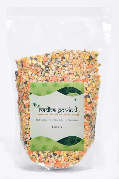 Organic Mix Pulses | Great Source of Nine Pulses in One Pack by Radha Govind|300gm|0.66 lbs