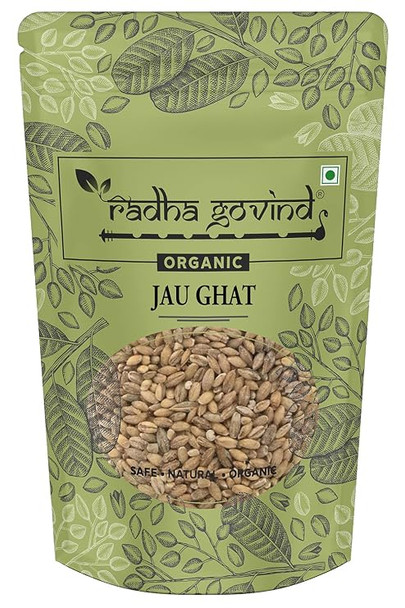 Organic Jau Ghat | Pearl Barley | All Natural and Fiber-Rich by Radha Govind|1000gm|2.2 lbs