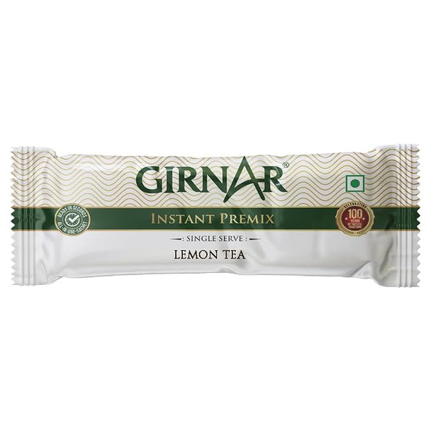 Girnar Instant Premix Lemon Black Tea – 10 Sachets |100gm|0.22 lbs