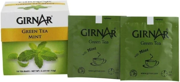 Girnar Green Tea With Mint |12gm|0.03 lbs