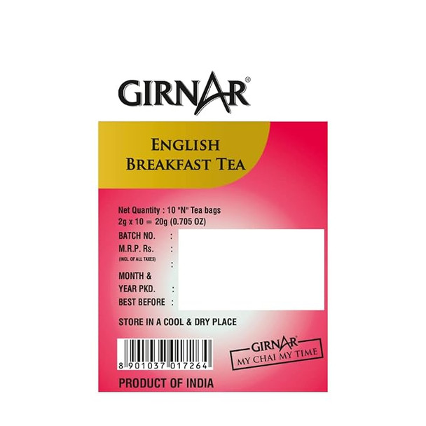 Girnar English Breakfast Tea |20gm|0.04 lbs
