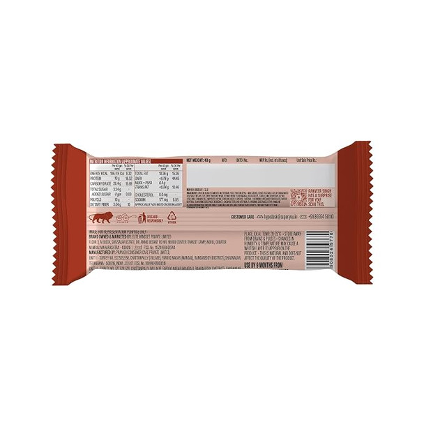 Super You Chocolate Protein Wafer Bars (Pack of 1)|10g Protein, 3g Fiber, No Added Sugar|Yeast Fermented Protein|Energy Bars|Crunchy Wafer Bar|100% Vegetarian|No Palm Oil |40gm|0.09 lbs