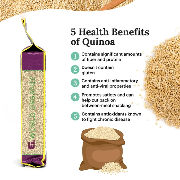 ELWORLD ORGANIC Kodo Millet Best Diabetic Food Rich in Fibre by EL WORLD|500gm|1.1 lbs