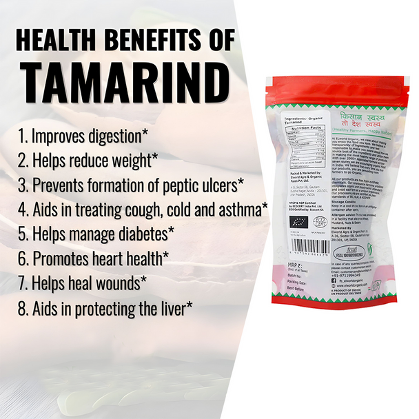 ELWORLD ORGANIC Tamarind by EL WORLD|100gm|0.22 lbs