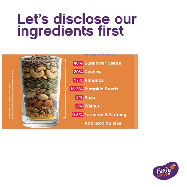 Early Foods Dry Fruits & Seeds Powder by EARLY FOODS|100gm|0.22 lbs
