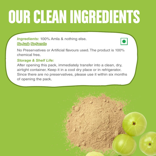 Early Foods Sun-Dried Amla Powder by EARLY FOODS|100gm|0.22 lbs
