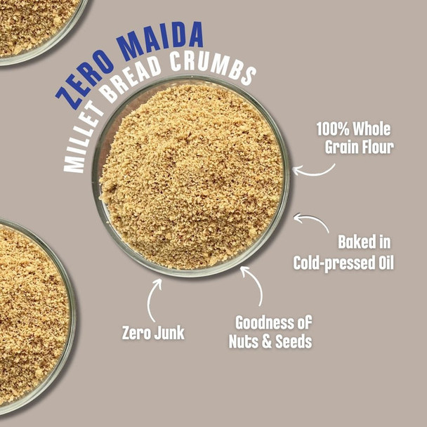 Early Foods Millet Bread Crumbs by EARLY FOODS|250gm|0.55 lbs