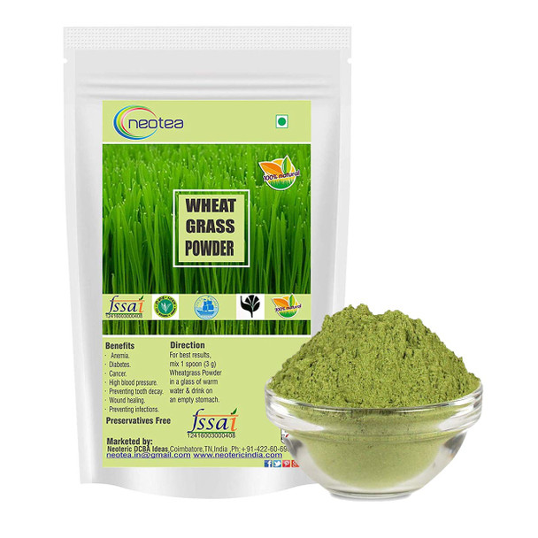 Neotea Organic Wheatgrass Powder |300gm|0.66 lbs