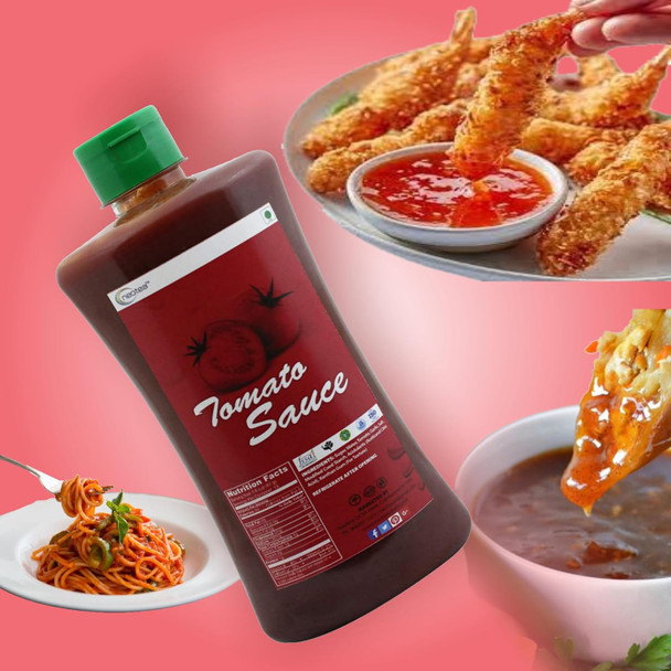 Neotea Natural Tomato Sauce - Authentic & Rich Flavor, Made with Fresh |500gm|1.1 lbs