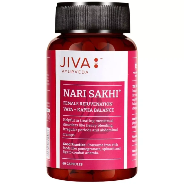 Jiva Nari Sakhi - 60 * 2 Capsules Pack of 1   |120gm|0.26 lbs