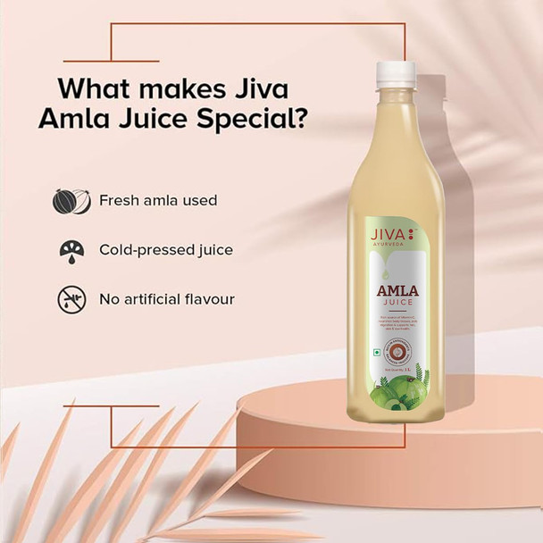 Jiva Combo Of Amla Juice 1L & Amla Chatpata Candy 400 g Pack of 1   |1400gm|3.09 lbs