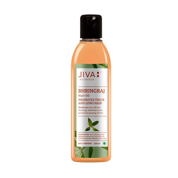Jiva Bhringaraj Oil Pack of 1   |120gm|0.26 lbs