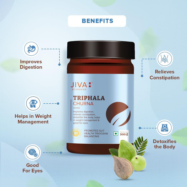 Jiva Triphala Churna Pack of 1   |100gm|0.22 lbs