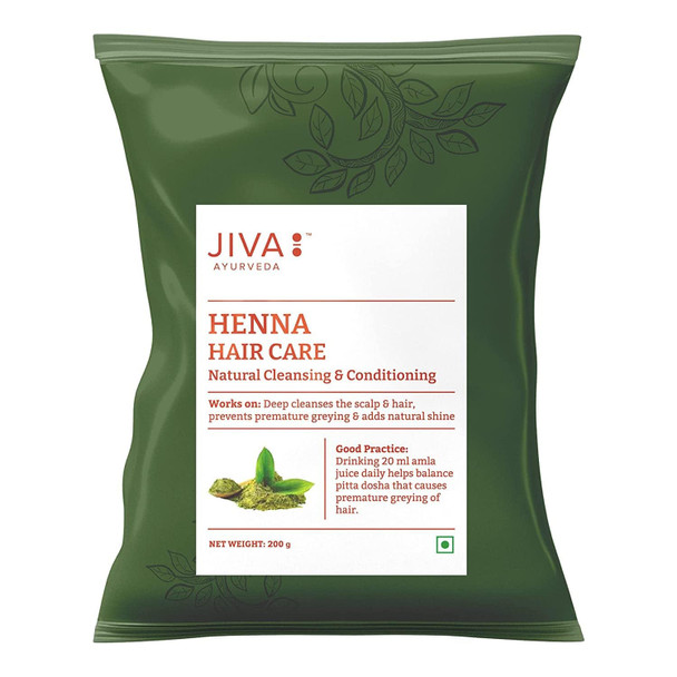 Jiva Henna Hair Care Powder Pack of 1  |200gm|0.44 lbs