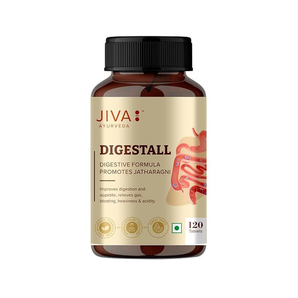 Jiva Digestall Tablet 500mg | 120 tablets | Pack of 1   |120gm|0.26 lbs